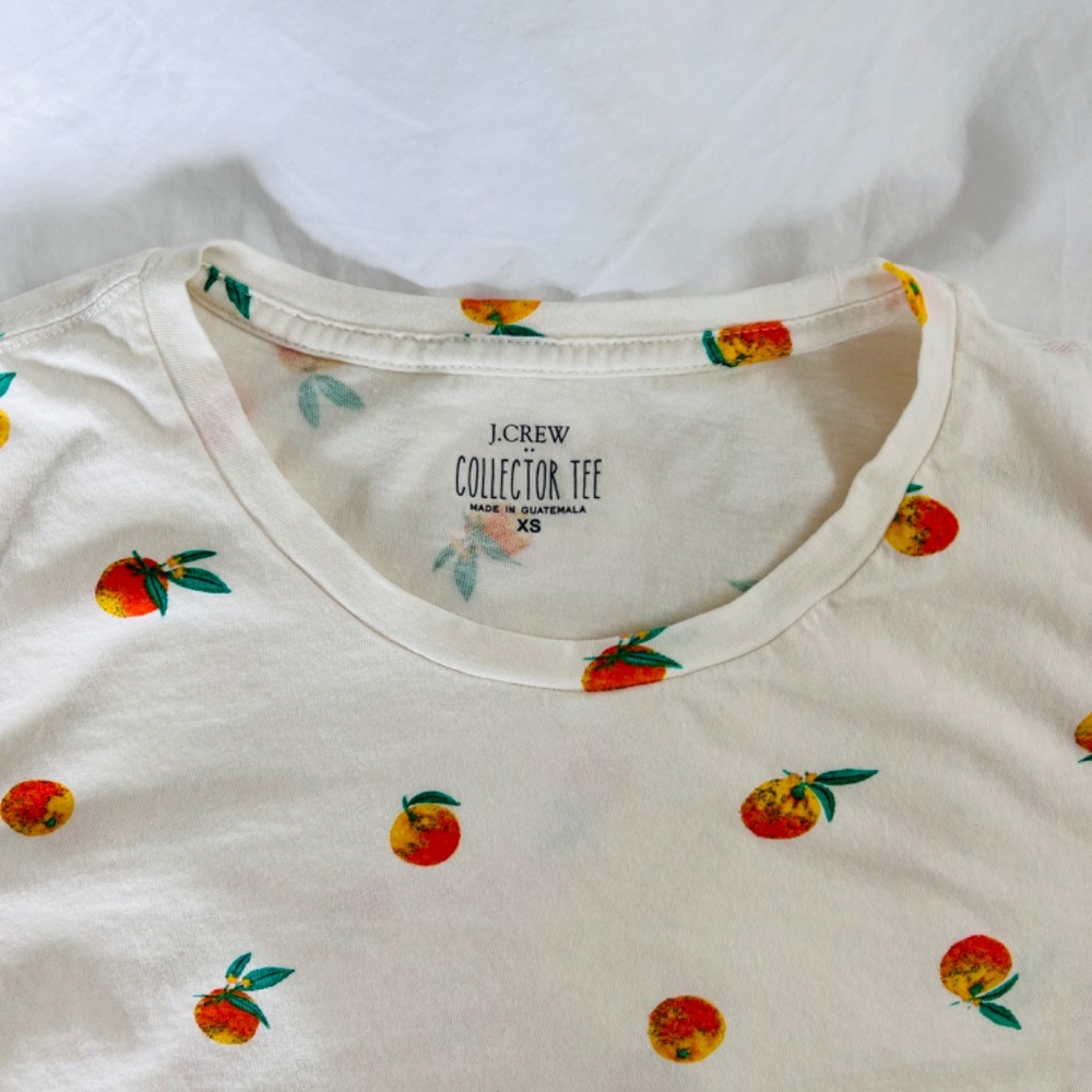 J.Crew Orange-print Graphic Tee - Picture 4 of 6